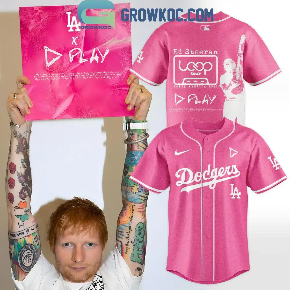 Los Angeles Dodgers x Ed Sheeran Bring Loop Tour Jersey Image