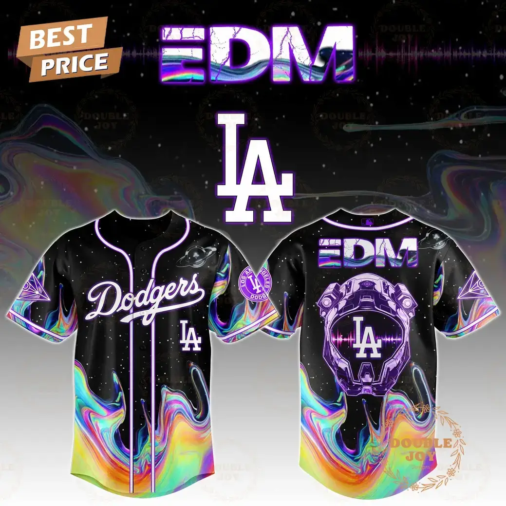 Los Angeles Dodgers x EDM PulseBeat Jersey Galaxy Edition Baseball Jersey Image