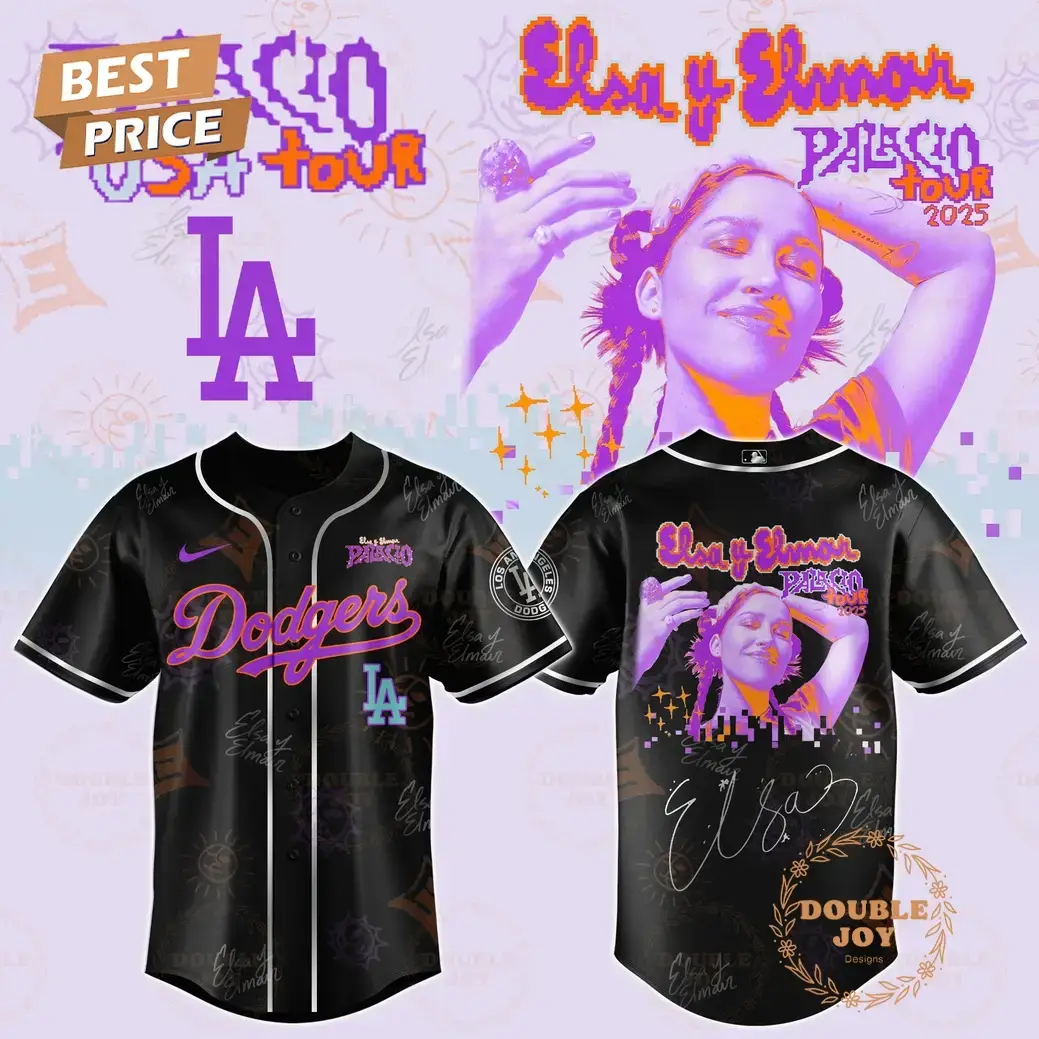 Los Angeles Dodgers x Elsa Y Elmar USA Tour Limited Edition 2025 Baseball Jersey Image