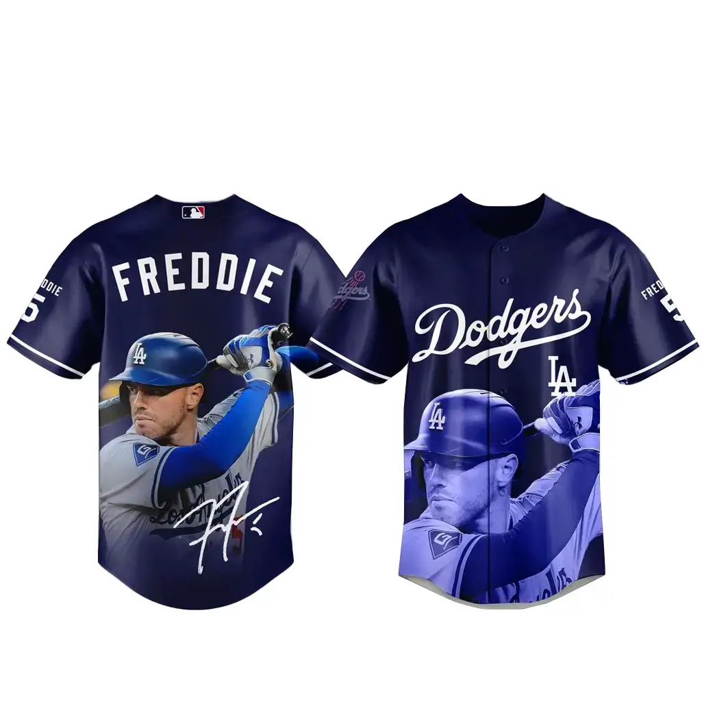 Los Angeles Dodgers x Freddie Freeman MVP Baseball Jersey Image