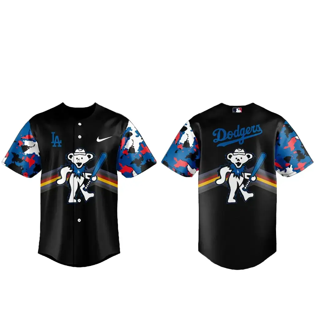 Los Angeles Dodgers x Grateful Dead Night 2026 Baseball Jersey Image