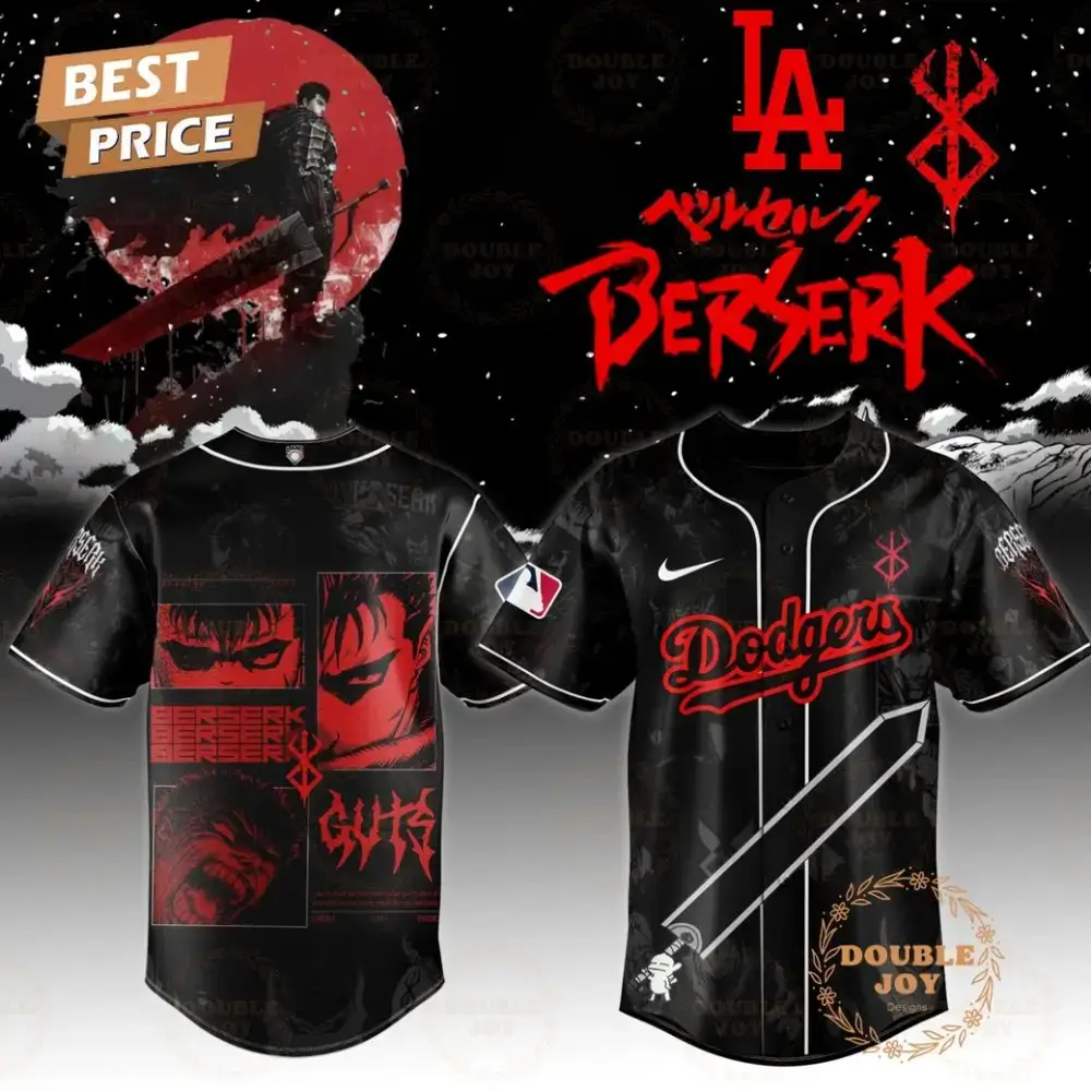 Los Angeles Dodgers X Guts Limited Edition 2025 Baseball Jersey Image