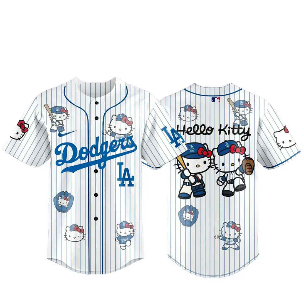 Los Angeles Dodgers x Hello Kitty 2026 Baseball Jersey Image