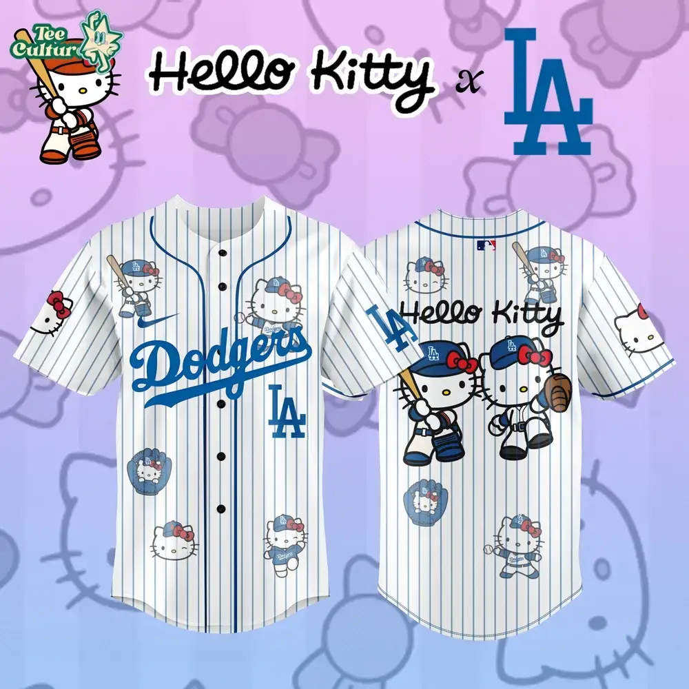 Los Angeles Dodgers x Hello Kitty Custom Design 2026 Limited Edition Jersey Image