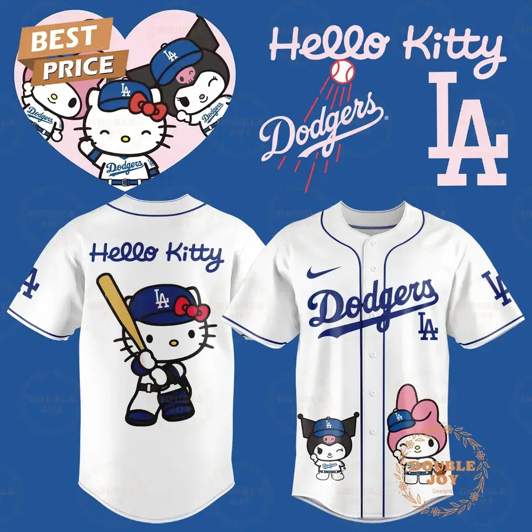 Los Angeles Dodgers x Hello Kitty Special Edition 2025 Baseball Jersey Image