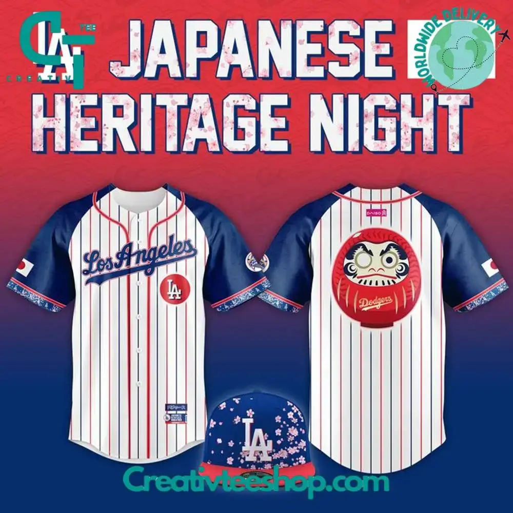 Los Angeles Dodgers X Japanese Heritage Night Special Baseball Jersey Image