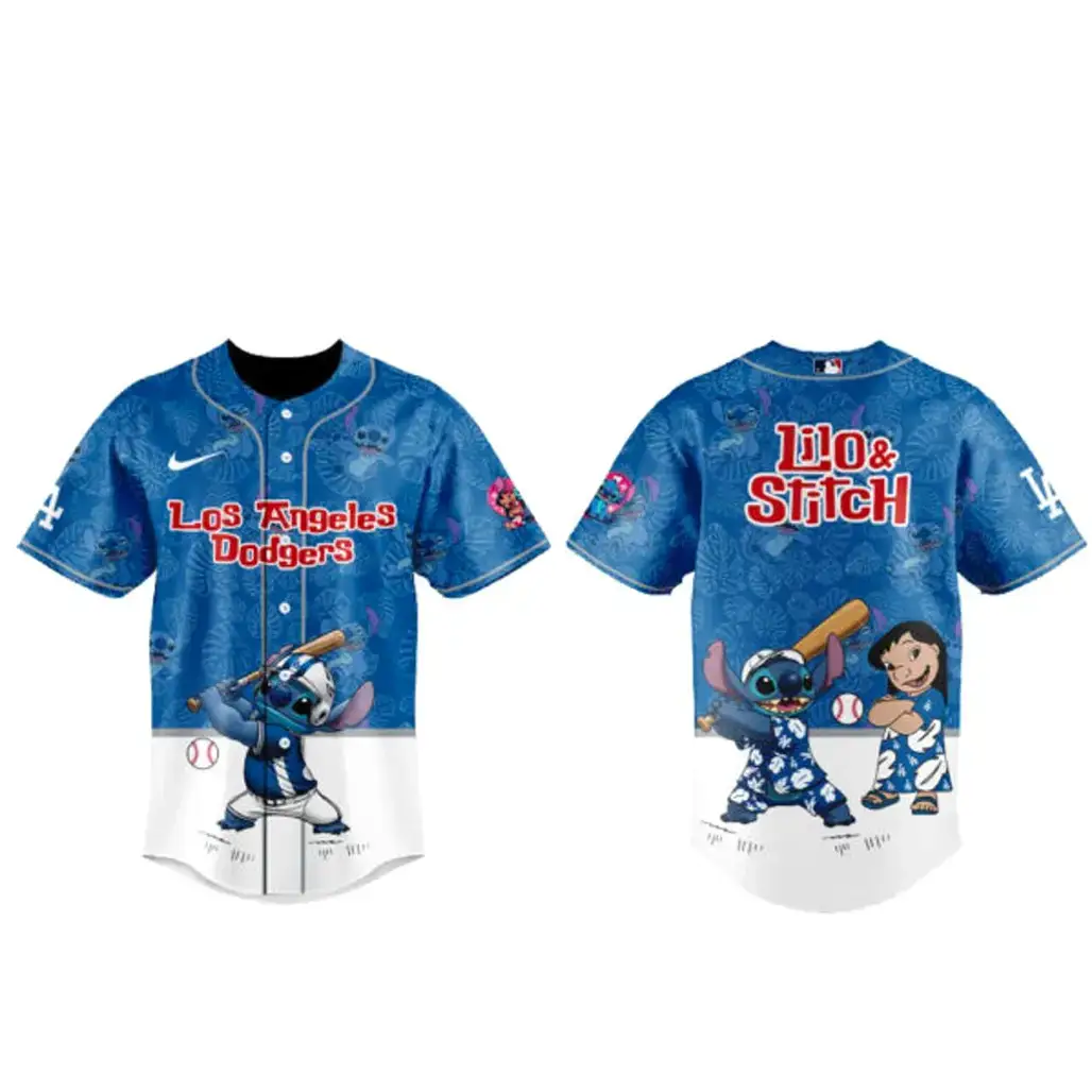 Los Angeles Dodgers x Lilo Stitch Night 2026 Baseball Jersey Image