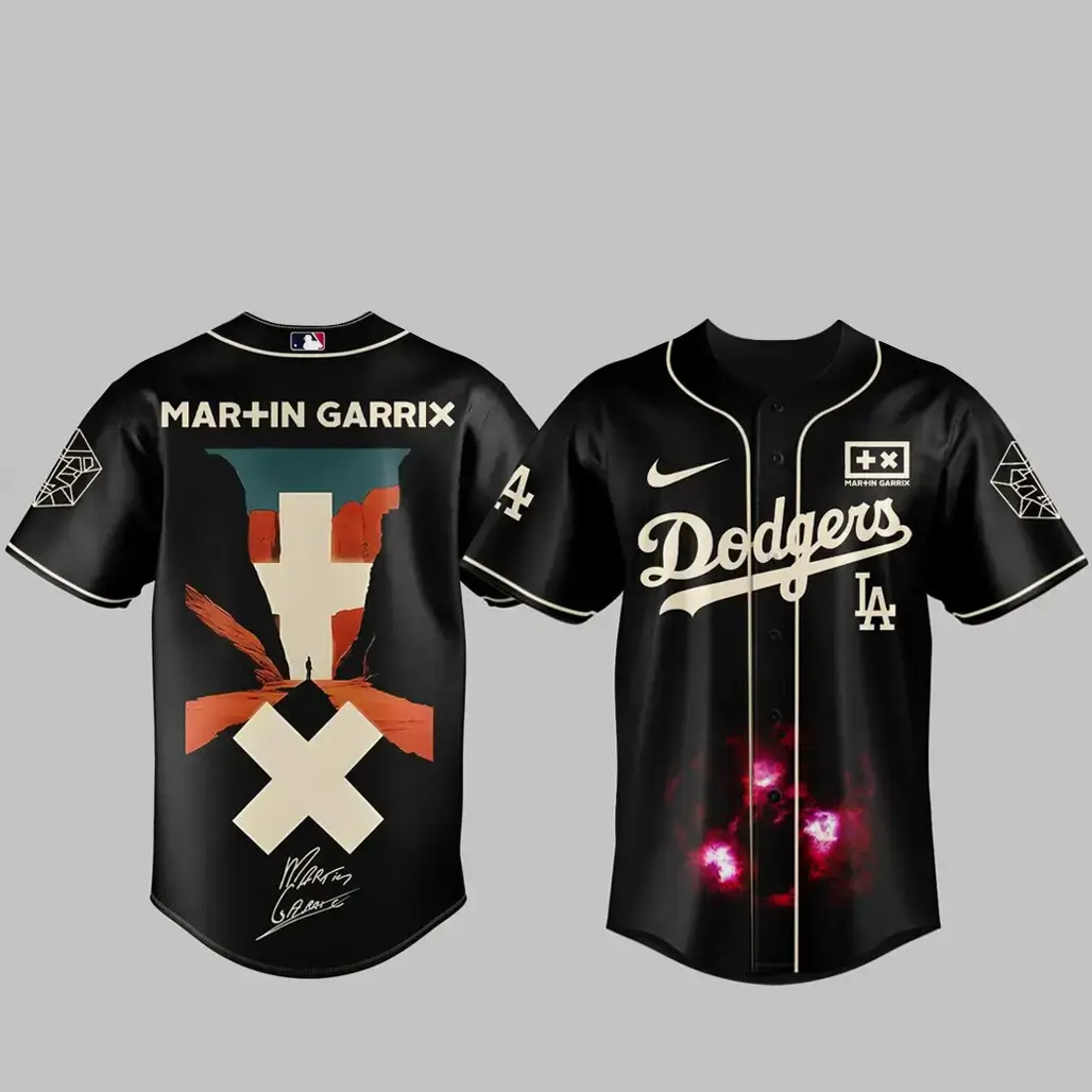 Los Angeles Dodgers x Martin Garrix Americas Tour 2026 Baseball Jersey Image