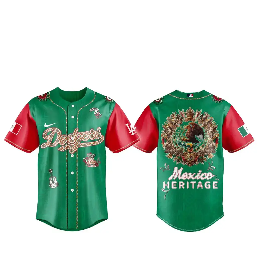 Los Angeles Dodgers x Mexican Heritage Baseball Jersey Image