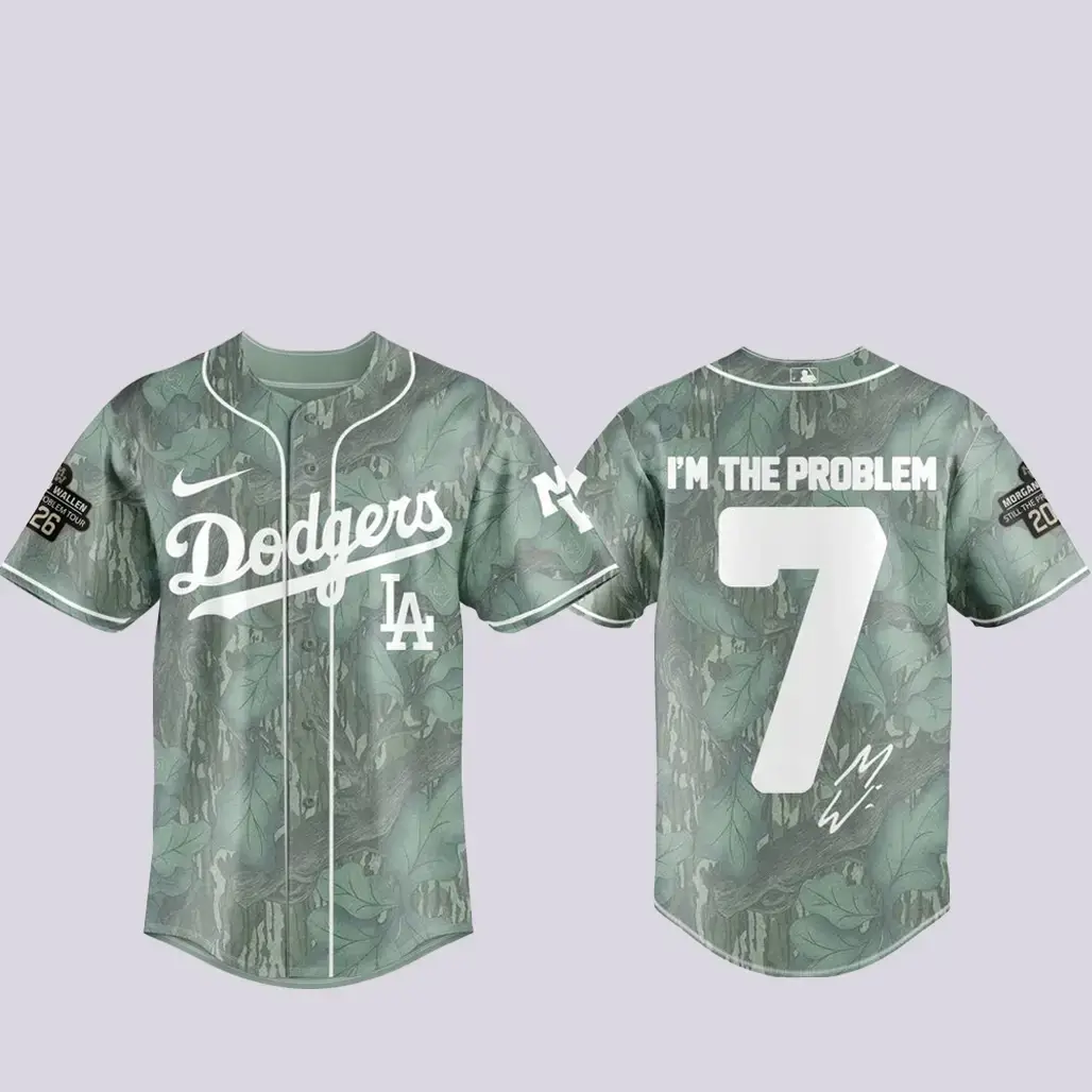 Los Angeles Dodgers x Morgan Wallen Still Problem Tour Baseball Jersey Image
