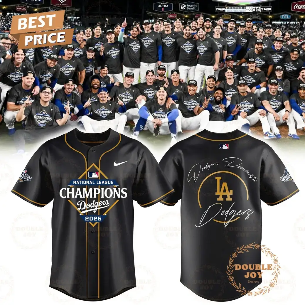 Los Angeles Dodgers x National League Champions 2025 Baseball Jersey Image