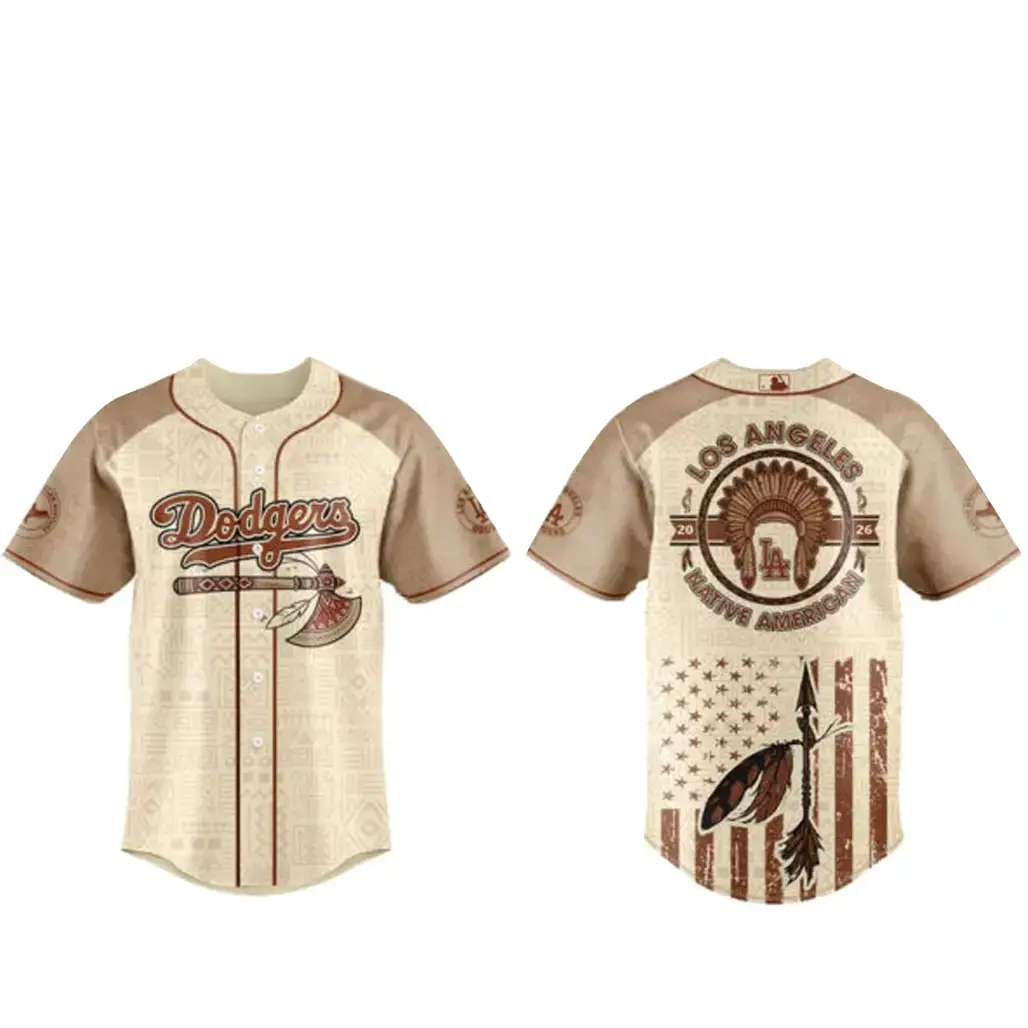 Los Angeles Dodgers x Native American Heritage 2026 Baseball Jersey Image
