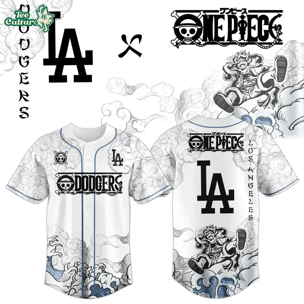 Los Angeles Dodgers x One Piece Jersey 2026 Luffy Gear 5 Image