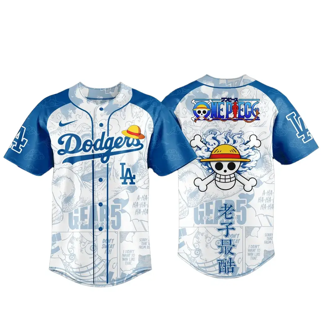 Los Angeles Dodgers x One Piece Night 2026 Game Baseball Jersey Image