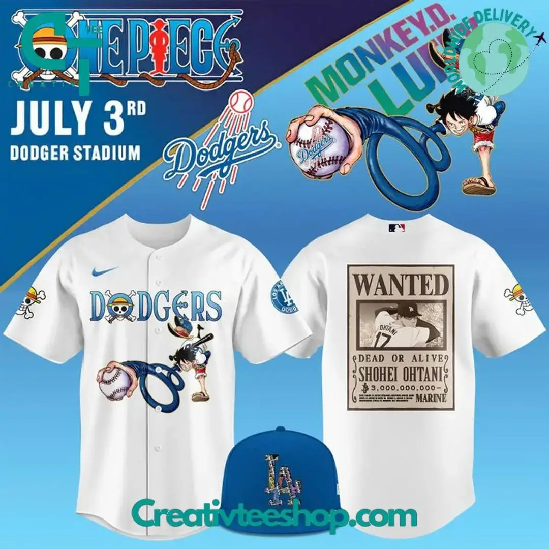 Los Angeles Dodgers X One Piece Night Special Edition Baseball Jersey Image