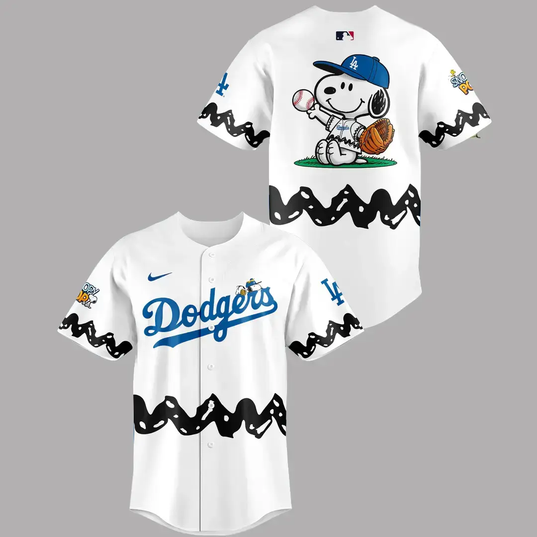 Los Angeles Dodgers x Peanuts Night 2026 Baseball Jersey Image