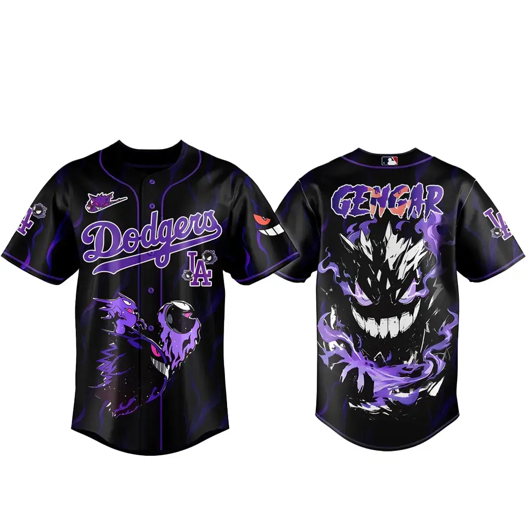 Los Angeles Dodgers x Pokemon Gengar 2026 Baseball Jersey Version 2 Image