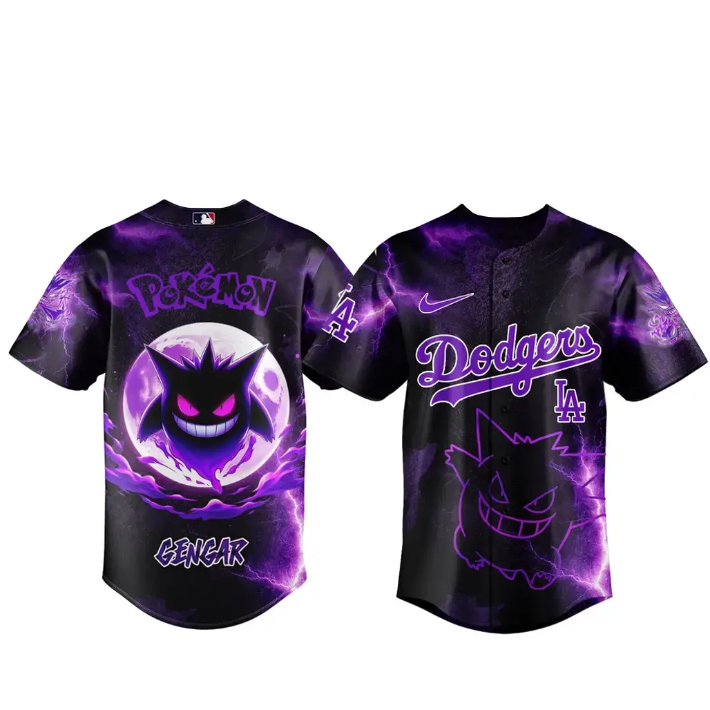 Los Angeles Dodgers x Pokemon Gengar 2026 Baseball Jersey Version 3 Image