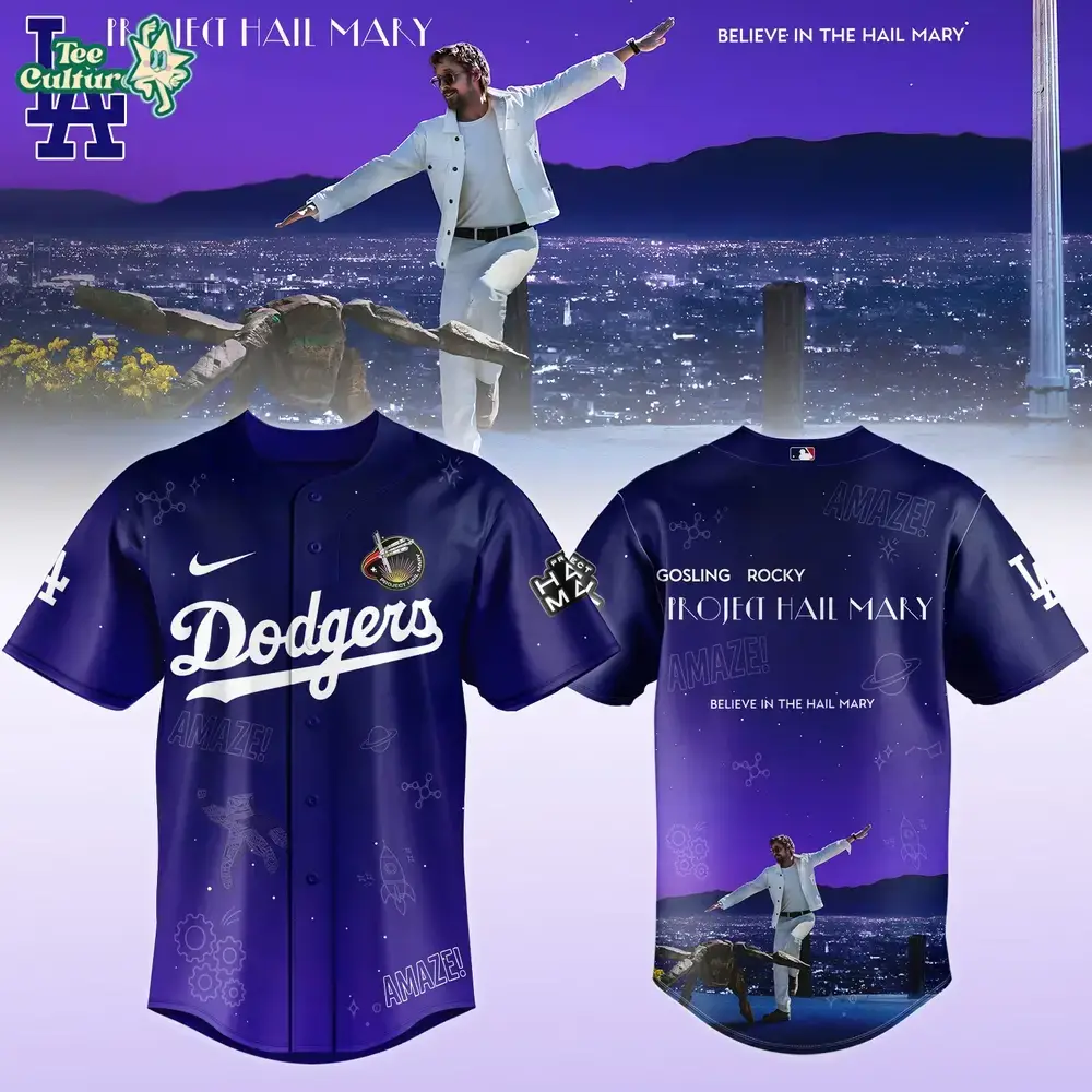 Los Angeles Dodgers x Project Hail Mary Purple Jersey Image