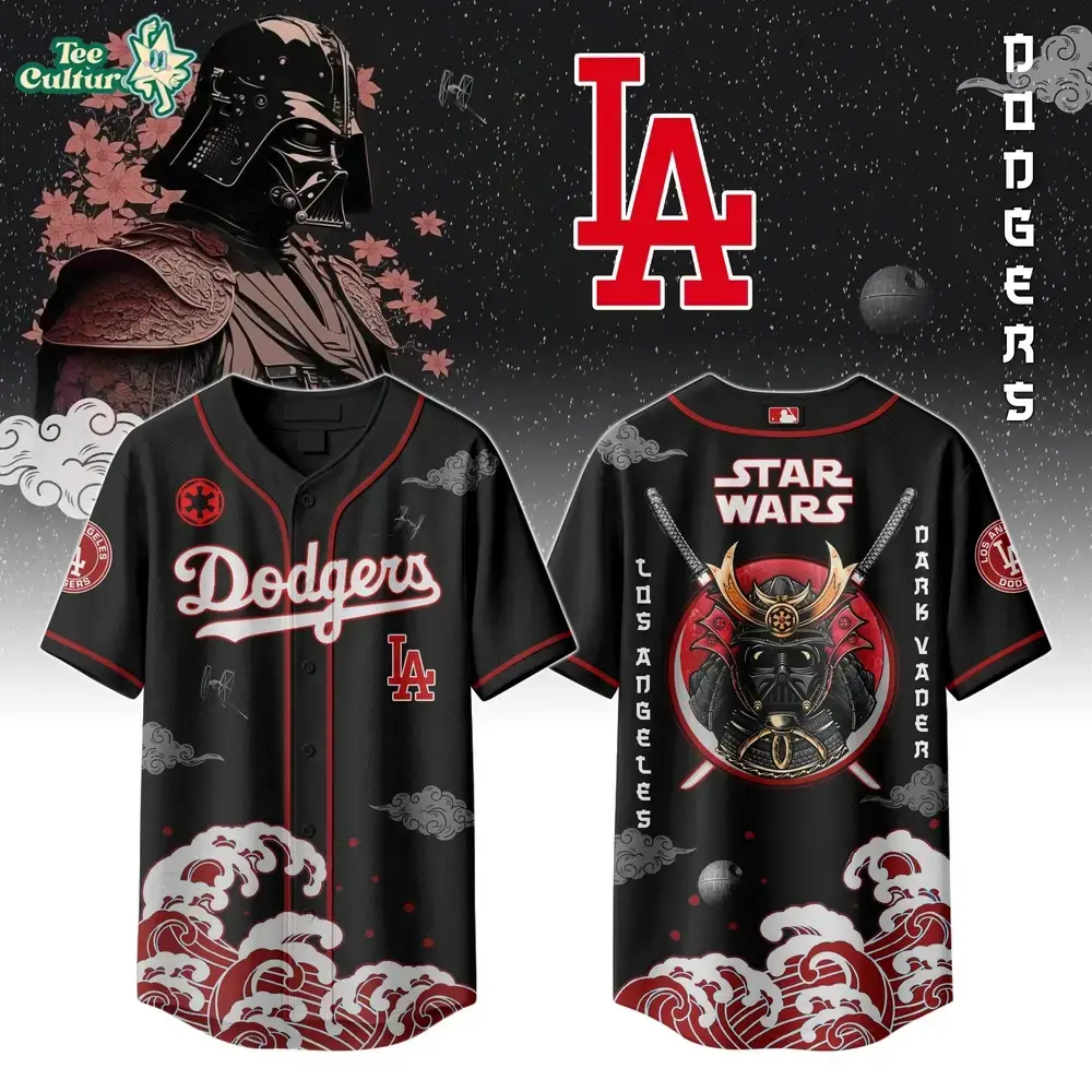 Los Angeles Dodgers x Samurai Vader Crossover Jersey Image
