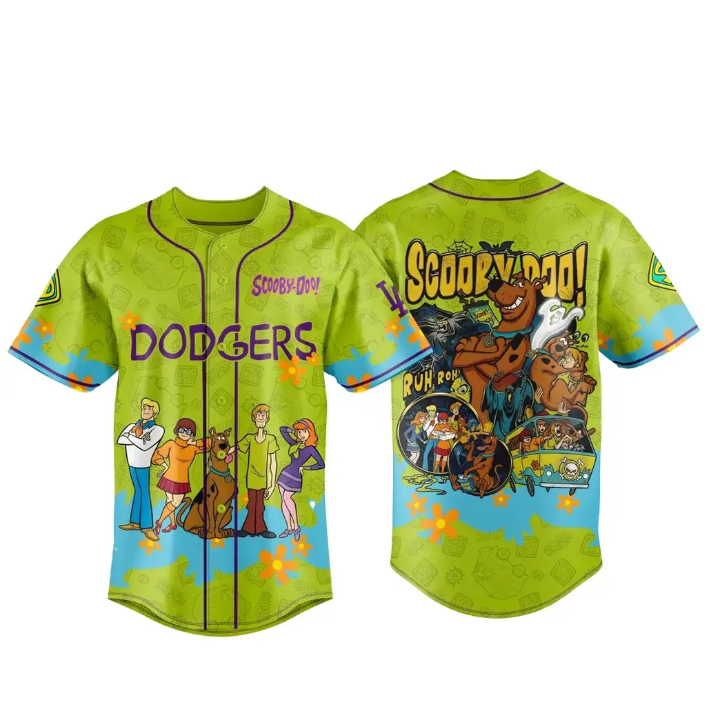 Los Angeles Dodgers x Scooby-Doo Mystery Night 2026 Baseball Jersey Image