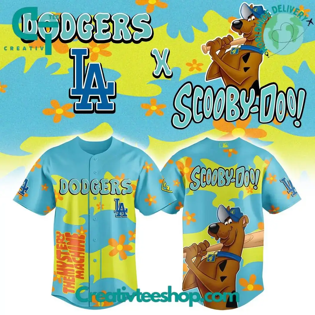 Los Angeles Dodgers X Scooby-Doo Special New 2025 Baseball Jersey Image