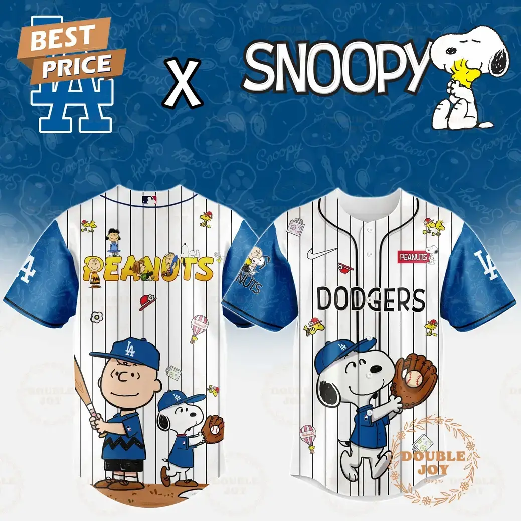 Los Angeles Dodgers x Snoopy 2025 Limited Edition Baseball Jersey Image