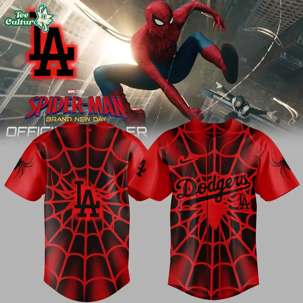 Los Angeles Dodgers x Spider-Man: Brand New Day Jersey Image