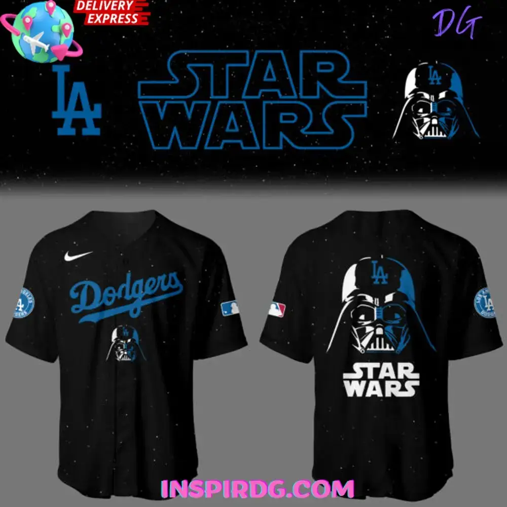 Los Angeles Dodgers X Star Wars Night Special Baseball Jersey Image