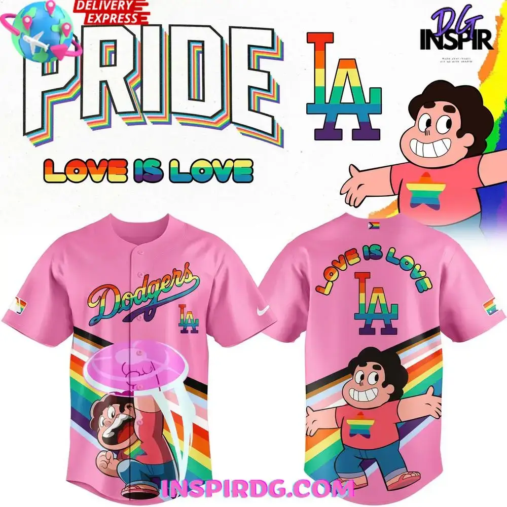 Los Angeles Dodgers X Steven Universe 2025 Pride Jersey Image