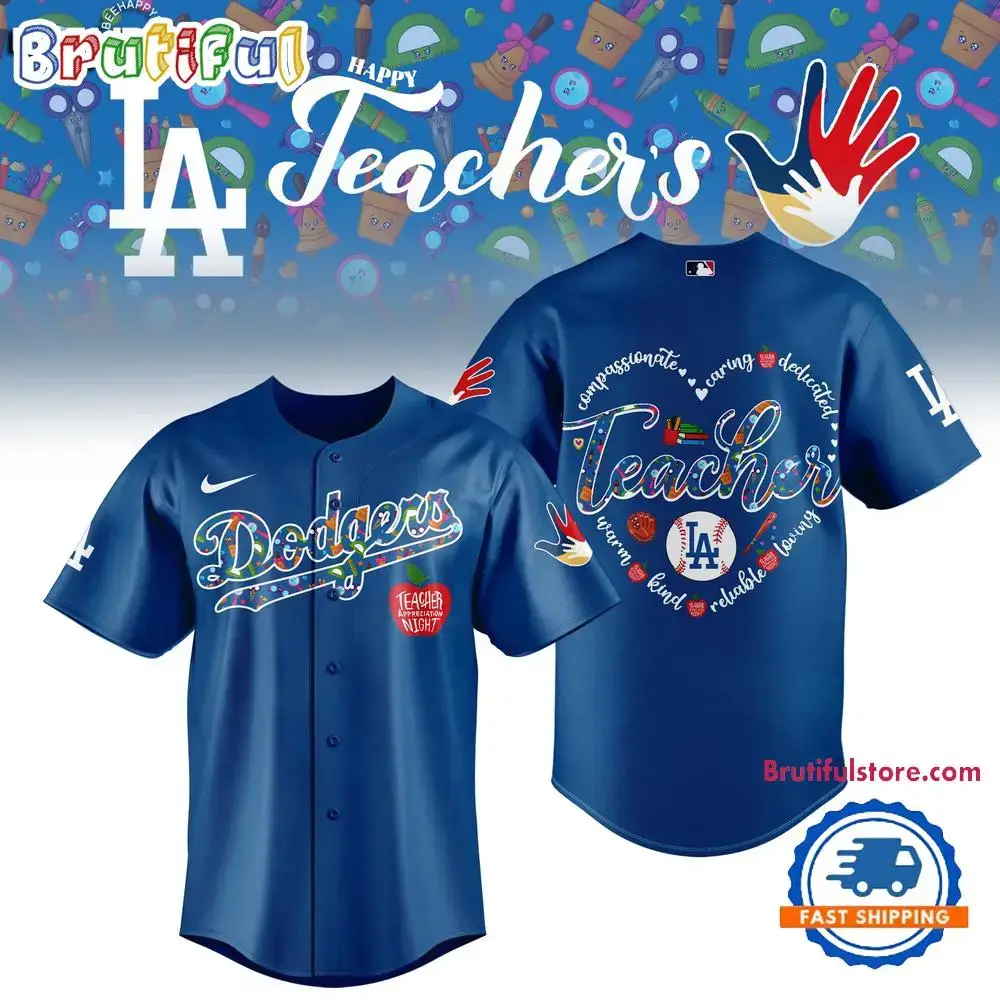 Los Angeles Dodgers x Teacher Appreciation Night 2025 Baseball Jersey Image