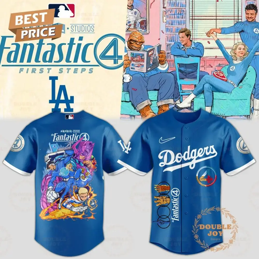 Los Angeles Dodgers X The Fantastic Four Special Edition 2025 Baseball Jersey Image