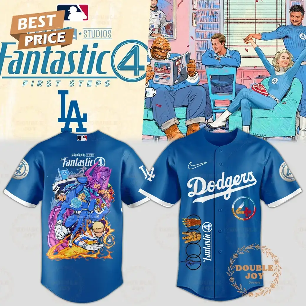 Los Angeles Dodgers x The Fantastic Four Special Edition 2025 Baseball Jersey Image