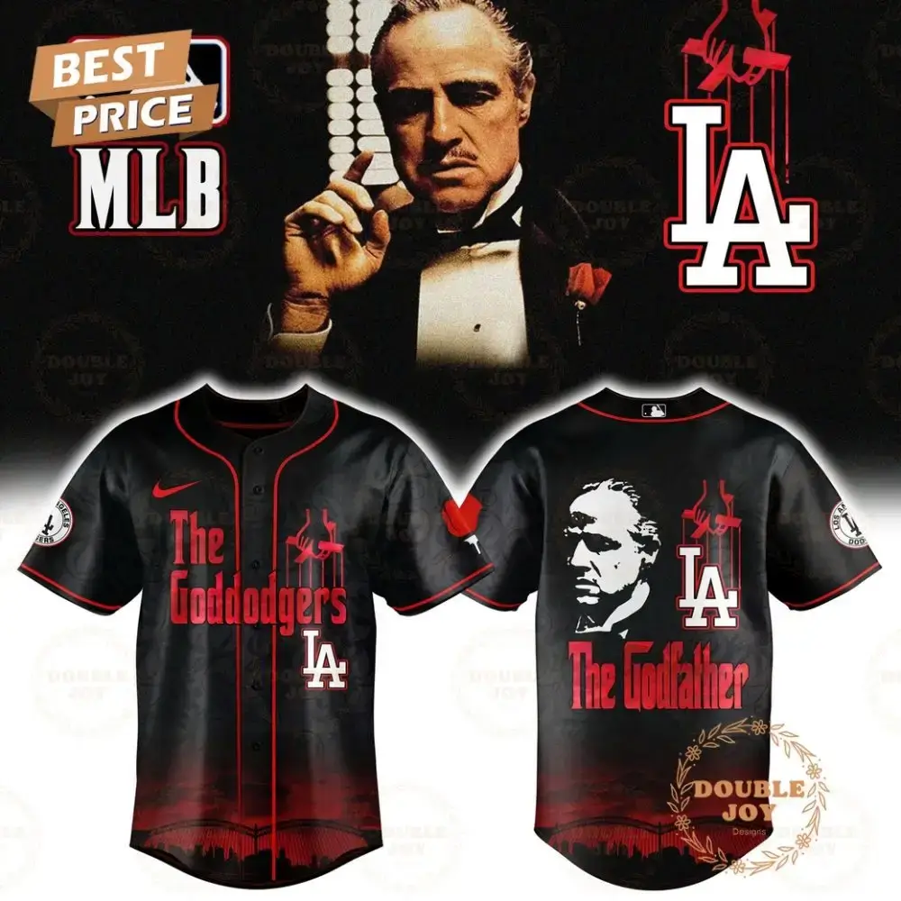 Los Angeles Dodgers X The Godfather 2025 Special Edition Baseball Jersey Image