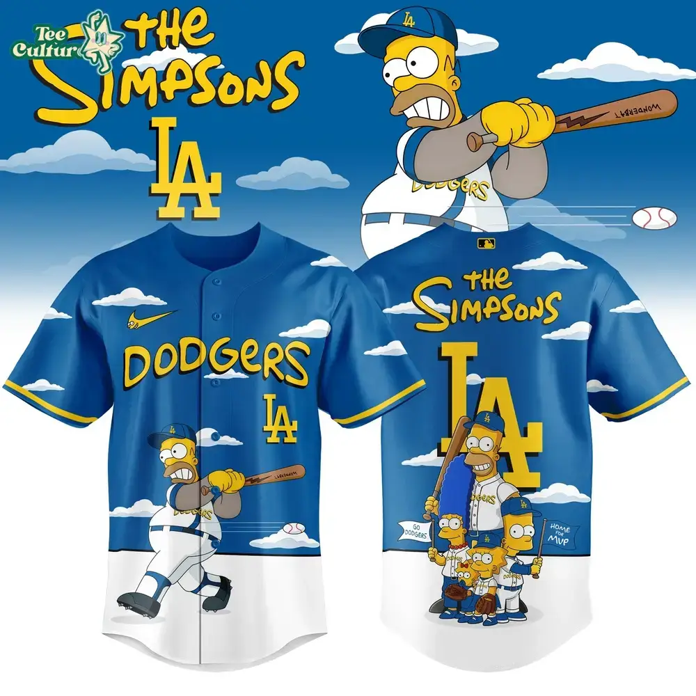 Los Angeles Dodgers x The Simpsons 2026 Limited Edition Baseball Jersey Image