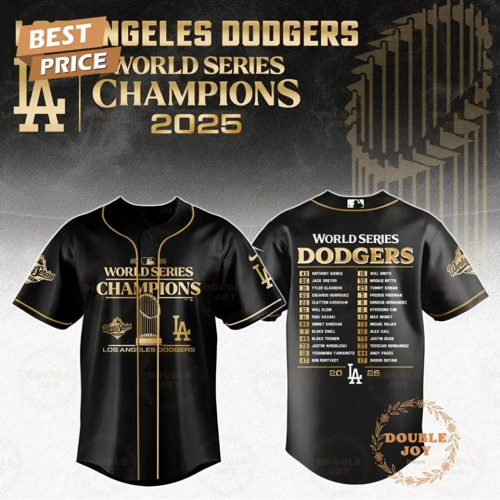 Los Angeles Dodgers X World Series Champions 2025 Baseball Jersey Image