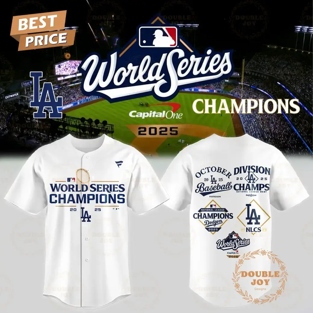 Los Angeles Dodgers x World Series Champions By Capital One 2025 Baseball Jesrey Image