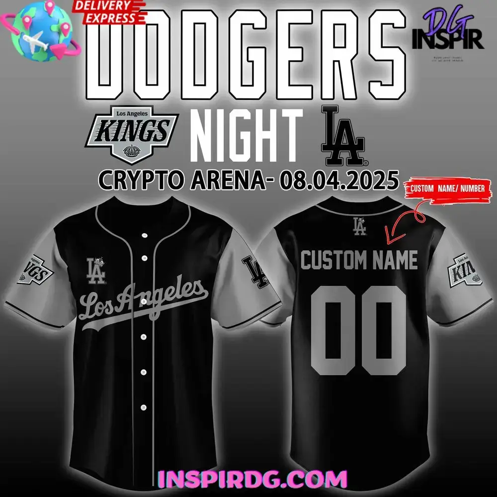 Los Angeles Kings X Dodgers Night Special Baseball Jersey Image