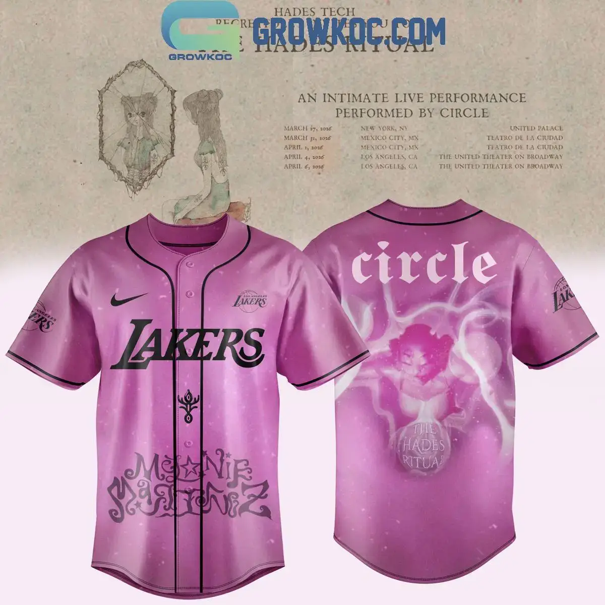 Los Angeles Lakers x Melanie Martinez The Hades Ritual Jersey Image