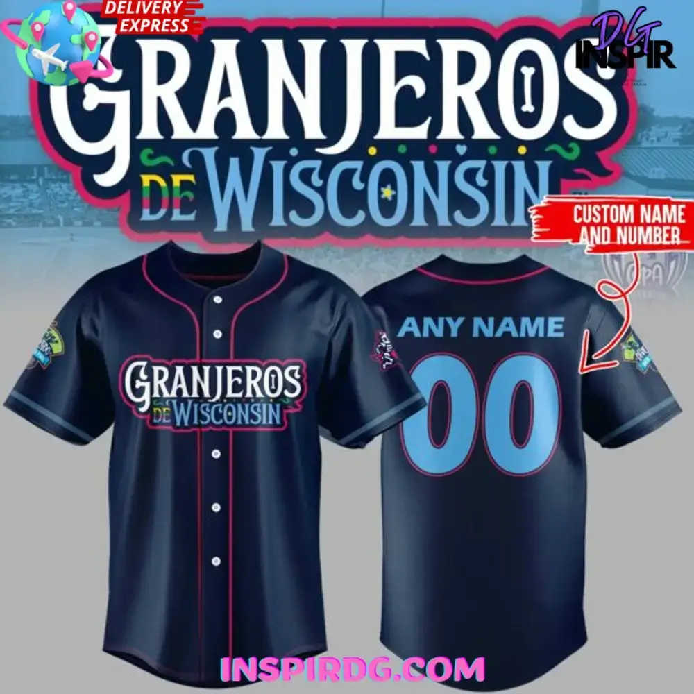 Los Granjeros De Wisconsin 2025 Baseball Jersey Image