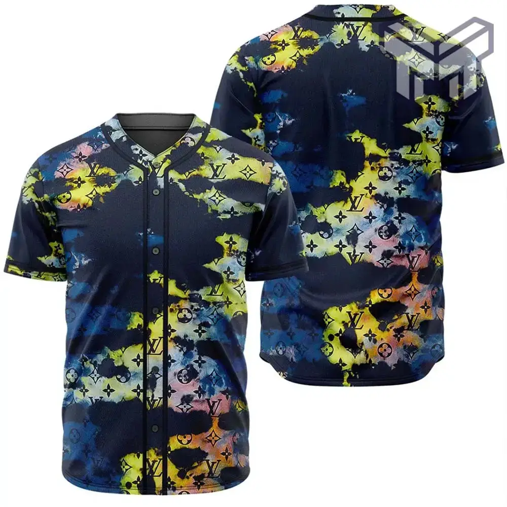 Louis Vuitton Multicolor Baseball Jersey Shirt Lv Luxury Clothing Clothes Sport For Men Women Hot Image