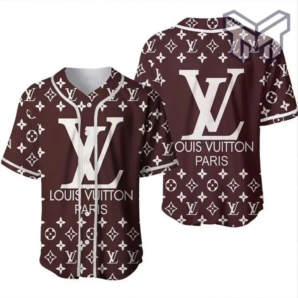 Louis Vuitton Paris Baseball Jersey Shirt Lv Luxury Clothing Clothes Sport For Men Women Hot Image