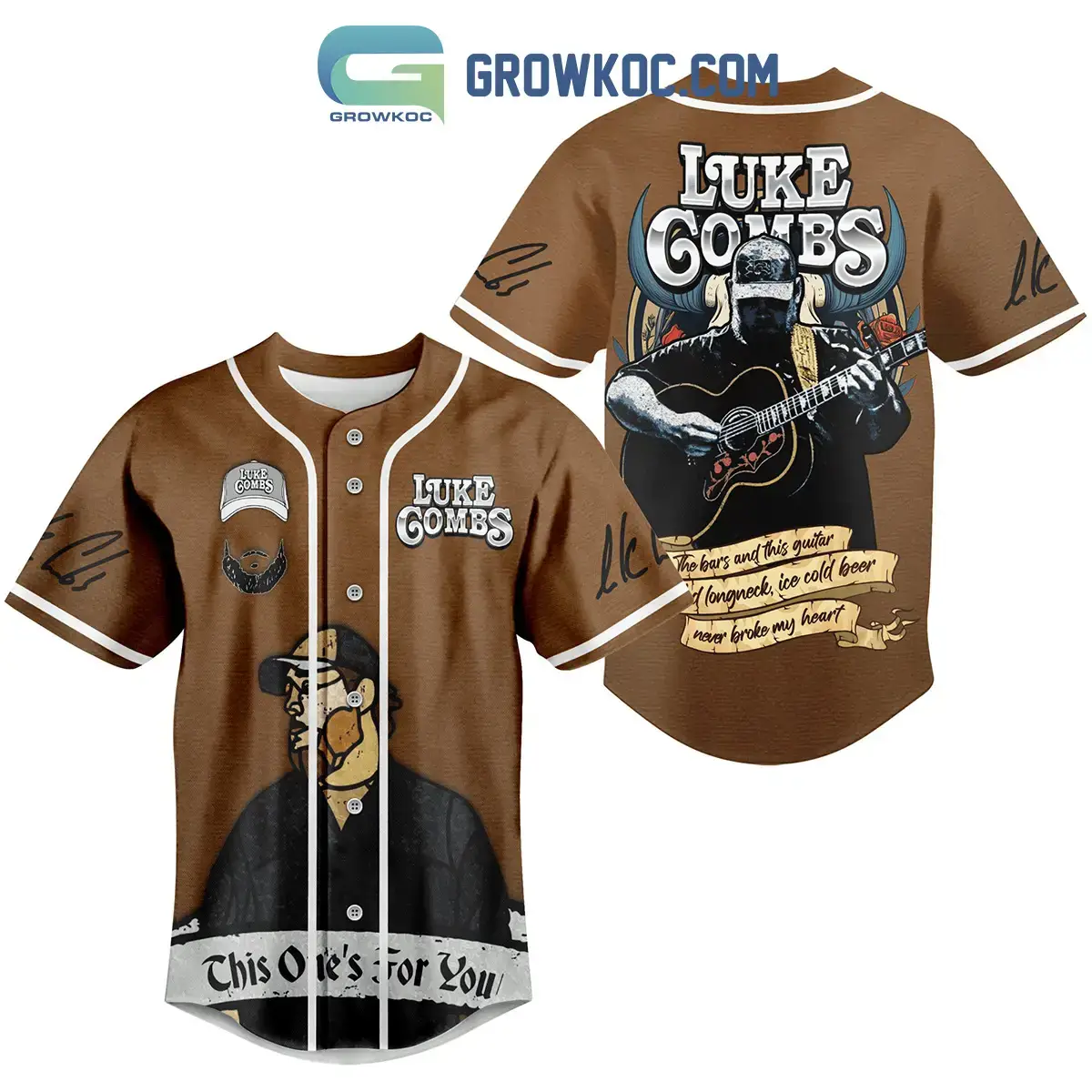 Luke Combs This One's For You Personalized Baseball Jersey Image
