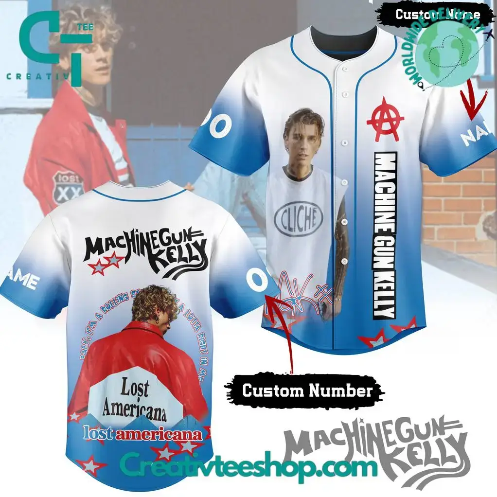 Machine Gun Kelly "Lost Americana" Custom Jersey Image