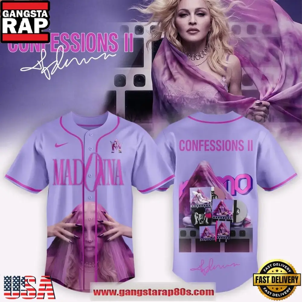 Madonna Confessions on a Dance Floor 2026 Limited Edition Baseball Jersey Image