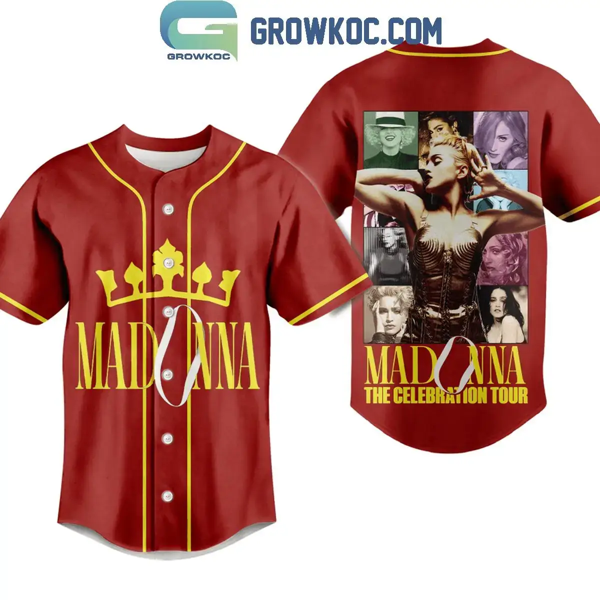 Madonna The Celebration Tour The Queen Personalized Baseball Jersey Image