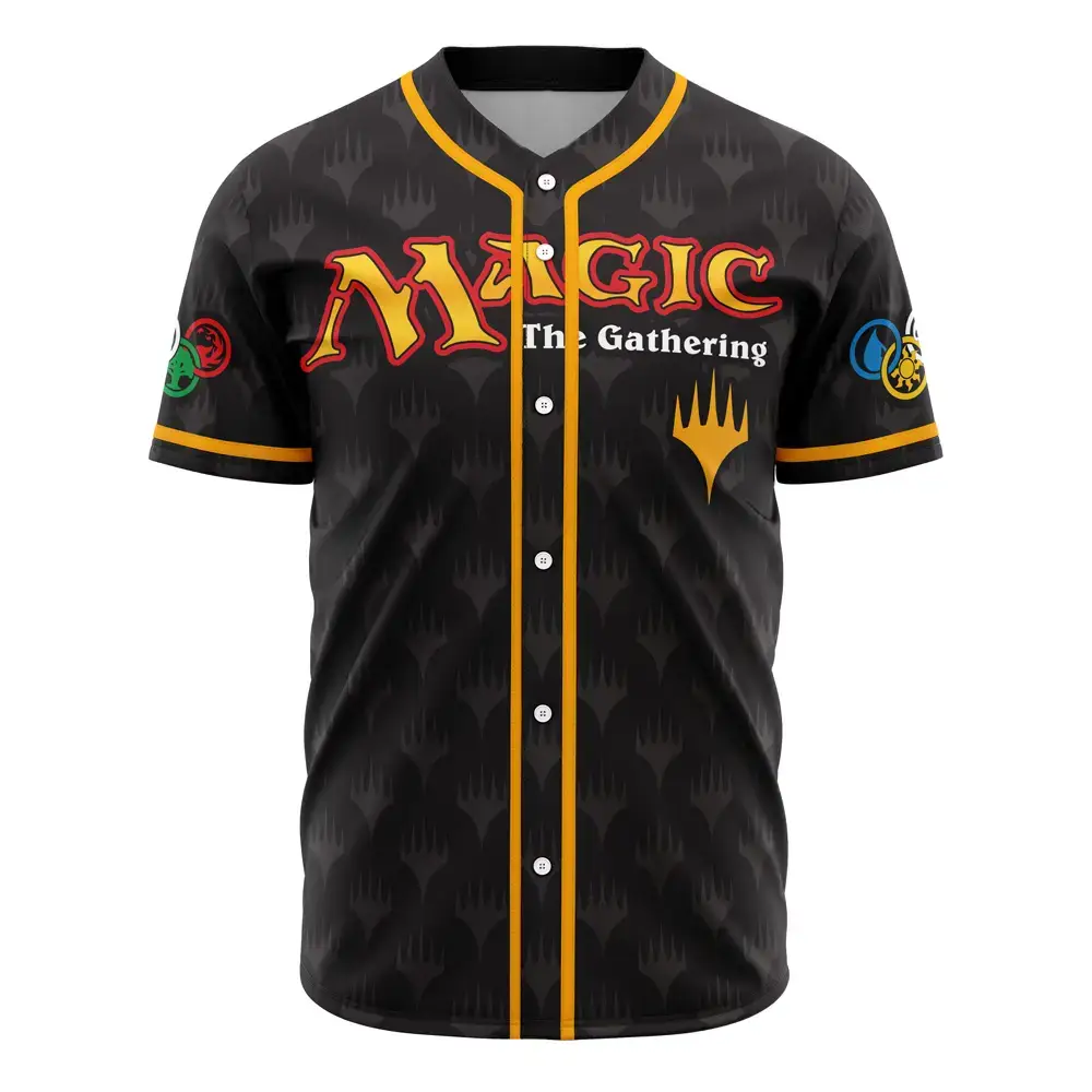 Magic The Gathering Baseball Jersey - Stylish Fan Apparel For Mtg Enthusiasts Image