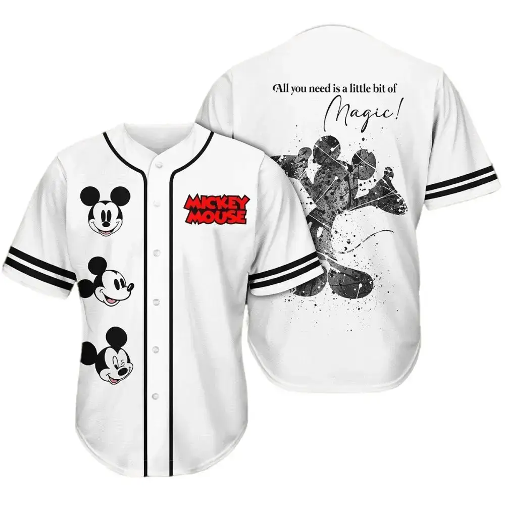 Magical Mickey Mouse Baseball Jersey – Stylish Disney Fan Apparel Image