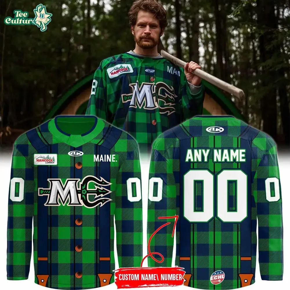 Maine Mariners 2026 Custom Name Special Edition Hockey Jersey Image
