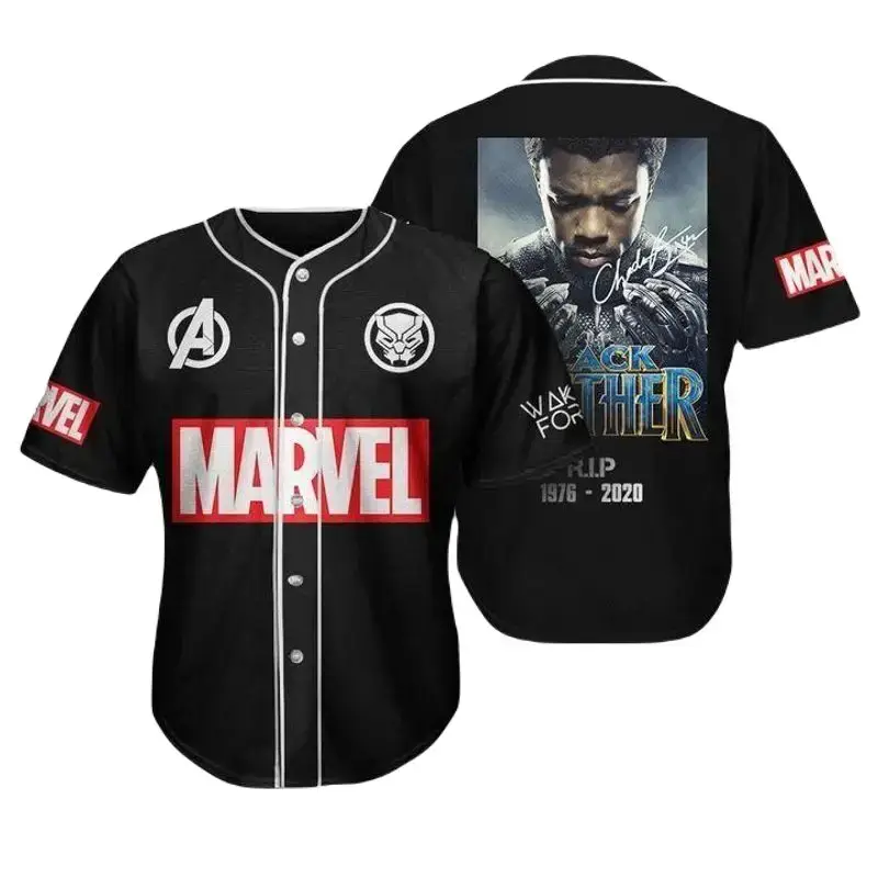 Marvel Black Panther Tribute Jersey - Limited Edition 1976-2020 Collector'S Baseball Shirt Image